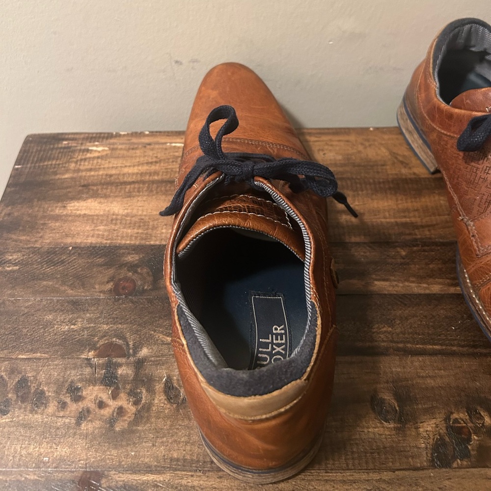 Bull Boxer Men's Sz 9 Chestnut Brown Leather Limited Edition 1/500 Dress Shoes - Picture 6 of 15